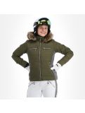 Miniatura Almgwand, Stongerhohe chaqueta de esquí mujeres olive gris, verde 