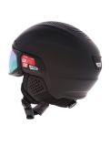 Miniatura Alpina, Alto Q-Lite casco con visera unisex Black Matt (Gold Mirror) negro 