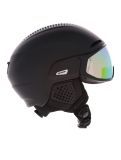 Miniatura Alpina, Alto Q-Lite casco con visera unisex Black Matt (Gold Mirror) negro 