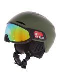 Miniatura Alpina, Alto Q-Lite casco con visera unisex Olive Matt verde 