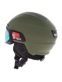 Miniatura Alpina, Alto Q-Lite casco con visera unisex Olive Matt verde 