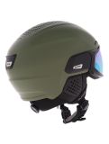 Miniatura Alpina, Alto Q-Lite casco con visera unisex Olive Matt verde 