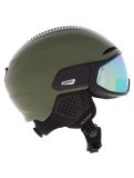 Miniatura Alpina, Alto Q-Lite casco con visera unisex Olive Matt verde 