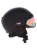 Miniatura Alpina, Alto QV casco con visera unisex Black Matt negro 