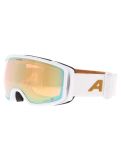 Miniatura Alpina, Bivio Q gafas de esquí unisex White Gold Matt blanco, Goud 