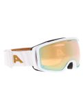 Miniatura Alpina, Bivio Q gafas de esquí unisex White Gold Matt blanco, Goud 