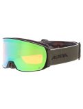 Miniatura Alpina, Nakiska Q gafas de esquí unisex Black Olive Matt verde 