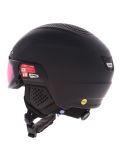 Miniatura Alpina, ORO QV Mips casco con visera unisex Black Matt negro 