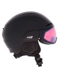 Miniatura Alpina, ORO QV Mips casco con visera unisex Black Matt negro 