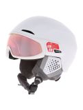 Miniatura Alpina, ORO QV Mips casco con visera unisex White Matt blanco 