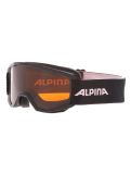 Miniatura Alpina, Piney gafas de esquí niños Black-Rose Matt negro, rosa 