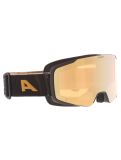 Miniatura Alpina, Taos Q gafas de esquí unisex Black Gold Matt Goud, negro 