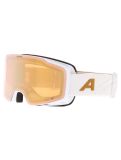 Miniatura Alpina, Taos Q gafas de esquí unisex White Gold Matt blanco, Goud 