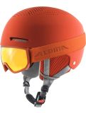 Miniatura Alpina, Zupo Set (+Scarabeo Jr.) casco niños Pumpkin Orange Matt naranja 