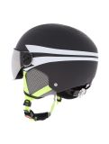 Miniatura Alpina, Zupo Visor Q-Lite casco con visera niños Charcoal-Neon Matt gris 