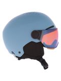 Miniatura Alpina, Zupo Visor Q-Lite casco con visera niños Smoke Blue Matt azul 