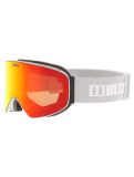 Miniatura Bliz, Flow gafas de esquí unisex Matte Light Grey - Brown w Red Multi gris 