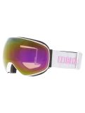 Miniatura Bliz, Floz gafas de esquí unisex Matte White - Brown with Pink Multi blanco 