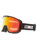 Miniatura Bliz, Rave gafas de esquí unisex Matte Black - Brown w Red Multi negro 