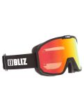 Miniatura Bliz, Rave gafas de esquí unisex Matte Black - Brown w Red Multi negro 