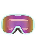 Miniatura Bliz, Rave gafas de esquí unisex Matte Mint - Brown w Pink Multi verde 