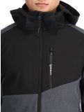 Miniatura Brunotti, Twinstroke chaqueta de esquí softshell hombres Dark Grey Melee gris 