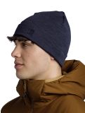 Miniatura Buff, Merino Heavyweight Beanie gorro unisex Solid Indigo púrpura 