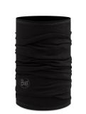 Miniatura Buff, Merino Lightweight bufanda niños Solid Black negro 