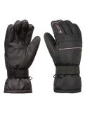 Miniatura Cairn, Ceres W guantes de esquí mujeres Black Powder negro, rosa 