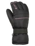 Miniatura Cairn, Ceres W guantes de esquí mujeres Black Powder negro, rosa 