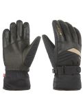 Miniatura Cairn, Masaya W C-Tex Pro guantes de esquí mujeres Black Gold Goud, negro 