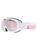 Miniatura Cairn, Mate gafas de esquí niños Mat White Spray blanco, rosa 