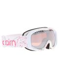 Miniatura Cairn, Mate gafas de esquí niños Mat White Spray blanco, rosa 