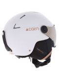 Miniatura Cairn, Orbit Visor casco con visera unisex Mat White Coffee blanco 