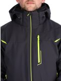 Miniatura CMP, 33W0897 chaqueta de esquí softshell hombres Anthracite / Acid Yellow gris 