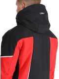 Miniatura CMP, 33W0897 chaqueta de esquí softshell hombres Ferrari Black negro, rojo 