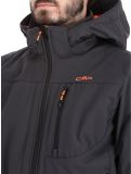 Miniatura CMP, 3A01787N chaqueta de esquí softshell hombres Anthracite Flamingo Fluo gris 