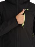 Miniatura CMP, 3A01787N chaqueta de esquí softshell hombres Black / Acid negro 