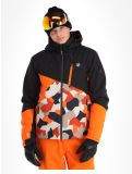 Miniatura Dare2b, Baseplate chaqueta de esquí hombres Black / Puffins Orange Geo Camo Print naranja, negro 