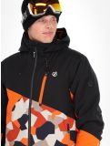 Miniatura Dare2b, Baseplate chaqueta de esquí hombres Black / Puffins Orange Geo Camo Print naranja, negro 