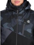 Miniatura Dare2b, Baseplate chaqueta de esquí hombres Ebony Grey / Black Geo Camo Print gris, negro 