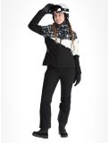 Miniatura Dare2b, Ice III chaqueta de esquí mujeres Black Distressed Dogtooth Print blanco, negro 