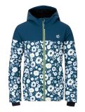 Miniatura Dare2b, Liftie chaqueta de esquí niños Moonlight Denim / Moonlight Denim Daisy Print azul, blanco 