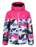 Miniatura Dare2b, Liftie chaqueta de esquí niños Pure Pink / Quiet Blue Abstract Mountain Print azul, rosa 