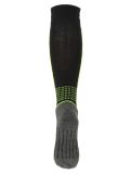 Miniatura Deluni, Gaia 3 pair calcetines de esquí 3 pares unisex Black With Neon Green Lines negro, verde 