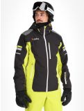 Miniatura Deluni, Challenger 4 chaqueta de esquí hombres Black / Yellow Lime amarillo, negro 