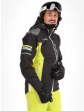 Miniatura Deluni, Challenger 4 chaqueta de esquí hombres Black / Yellow Lime amarillo, negro 