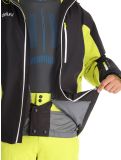 Miniatura Deluni, Challenger 4 chaqueta de esquí hombres Black / Yellow Lime amarillo, negro 