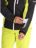 Miniatura Deluni, Challenger 4 chaqueta de esquí hombres Black / Yellow Lime amarillo, negro 