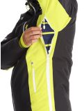 Miniatura Deluni, Challenger 4 chaqueta de esquí hombres Black / Yellow Lime amarillo, negro 